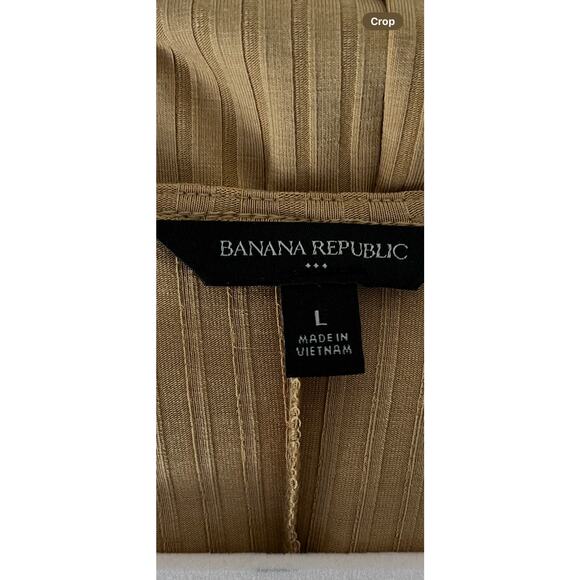 BANANA REPUBLIC | Women’s Long Sleeve Shirt Brown Sugar Wrap Style | Large - Picture 3 of 4